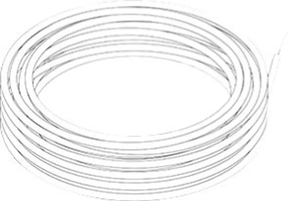 Kabel in mehreren Schlaufen, vermutlich von Bosch, dargestellt in einer spiralförmigen Anordnung. Das Bild zeigt eine Metall- oder Kunststoffoberfläche.